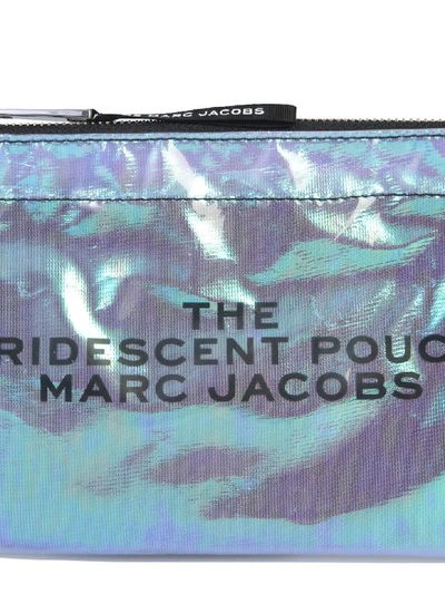 Shop Marc Jacobs Iridescent Pouch In Blu