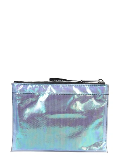 Shop Marc Jacobs Iridescent Pouch In Blu