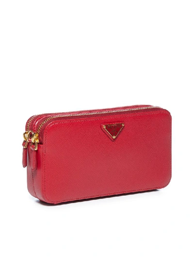 Shop Prada Clutch In Fuoco