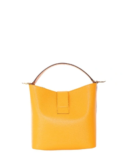 Shop Mark Cross Marigold Murphy Small Bucket Bag In Orange