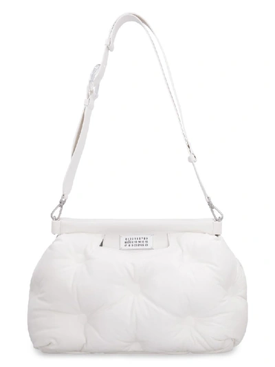 Shop Maison Margiela Glam Slam Quilted Leather Handbag In White