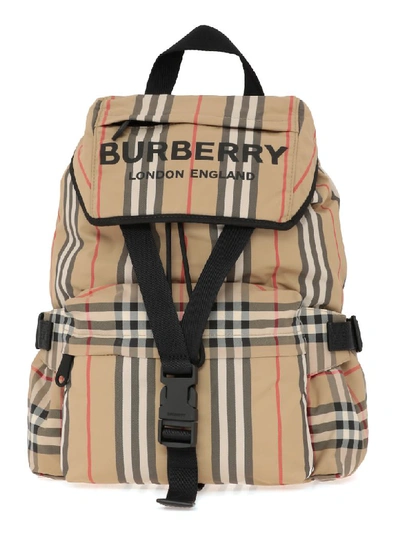 Shop Burberry Wifflin Large Backpack In Archive Beige