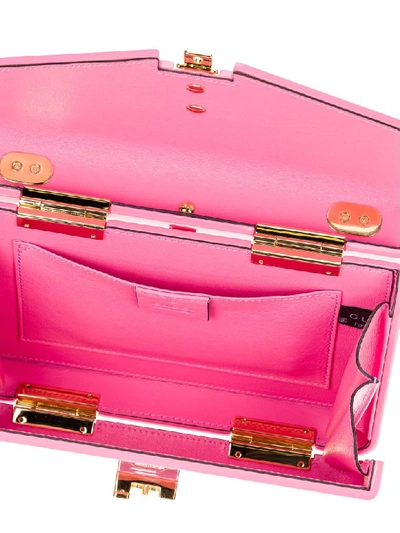 Shop Gucci Sylvie 1969 Plexiglas Mini Top Handle Bag In Pink