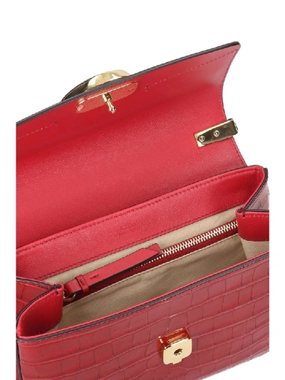 Shop Chloé Chloe C Media Shoulder Bag In Red Leather