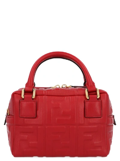 Shop Fendi Boston Bag In Red