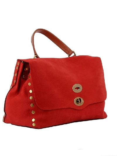 Shop Zanellato Rubino Di Boemia Leather Handbag In Red