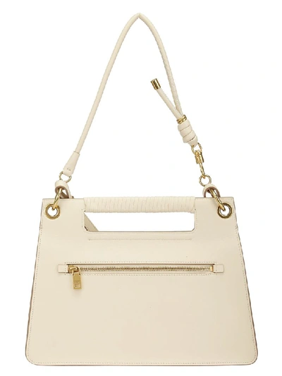 Shop Givenchy Medium Whip Shoulder Bag In Ivory