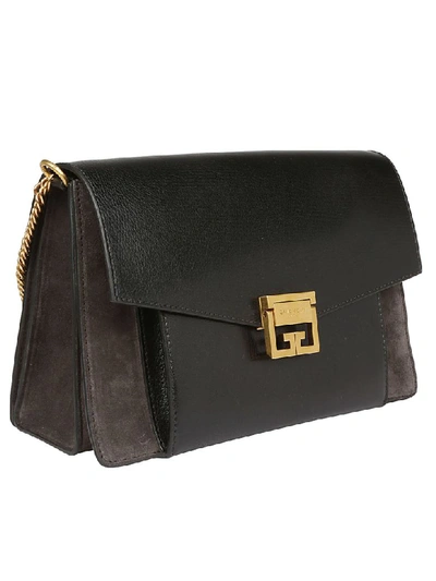 Shop Givenchy Gv3 Medium Bag In Black Grey