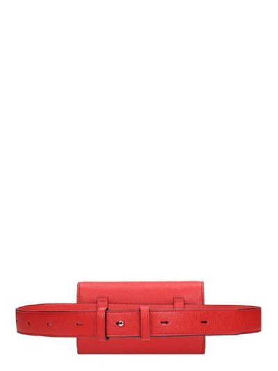 Shop Christian Louboutin Budoir Waist Bag In Red Leather