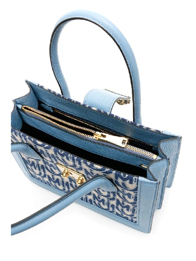 Shop Miu Miu Miu Confidential Bag In Corda Blu Astrale (light Blue)