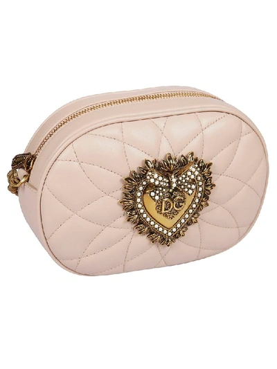 Shop Dolce & Gabbana Devotion Shoulder Bag In Cipria
