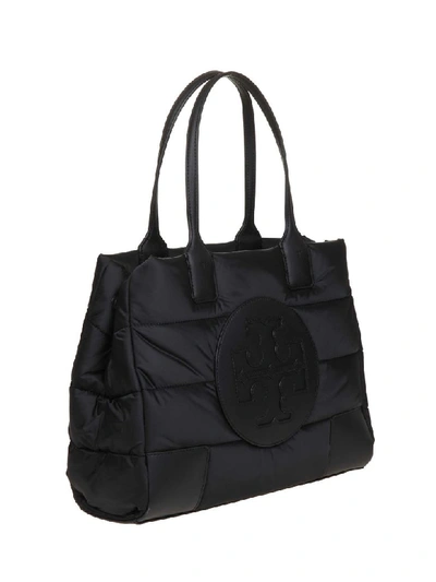 Shop Tory Burch Shopping Ella Mini Puffer In Fabric Shaped In Black