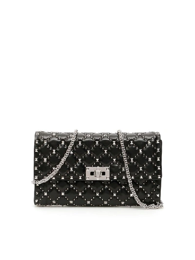 Shop Valentino Rockstud Spike Bag In Nero (black)