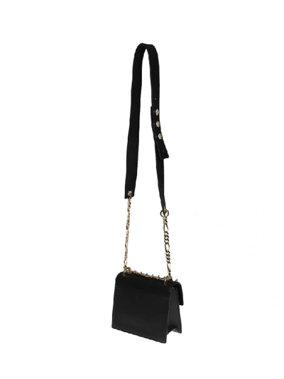 Shop Balmain B-bag 18 Shoulder Bag In Black Leather In Noir