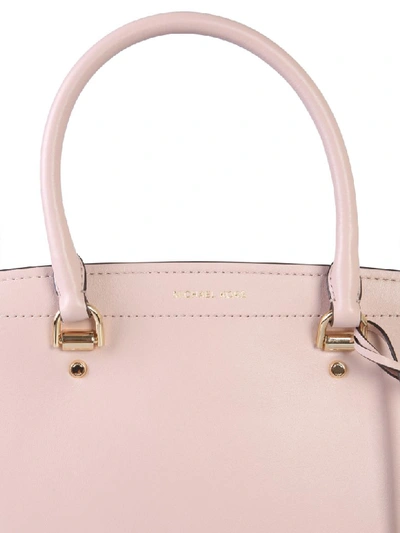 Shop Michael Michael Kors Large Benning Bag In Rosa