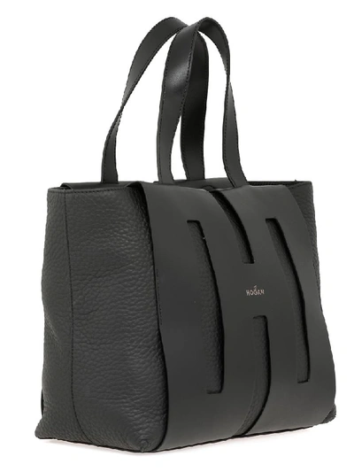 Shop Hogan Shopping Bag Medium In Black