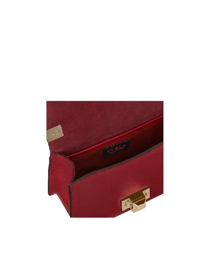 Shop Furla Mimì Mini Crossbody Bag In Cherry