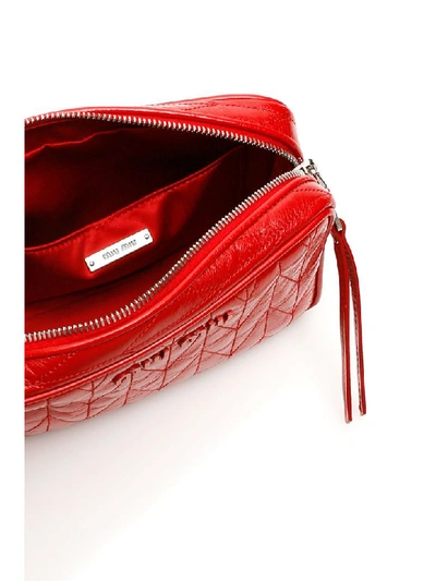 Shop Miu Miu Quilted Camera Bag In Rosso (red)