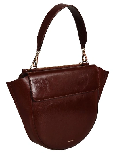 Shop Wandler Hortensia Medium Shoulder Bag In Burgundy