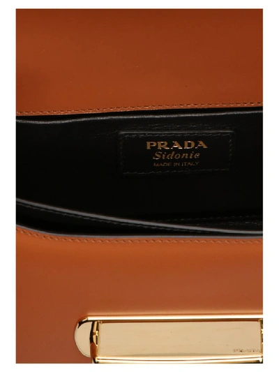 Shop Prada Sidonie Bag In Brown