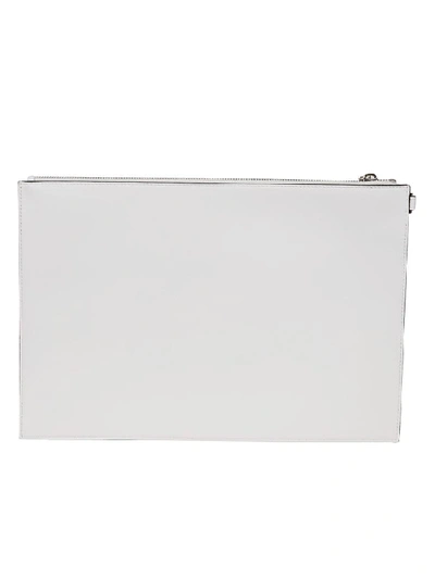 Shop Givenchy Emblem Large Pouch In White