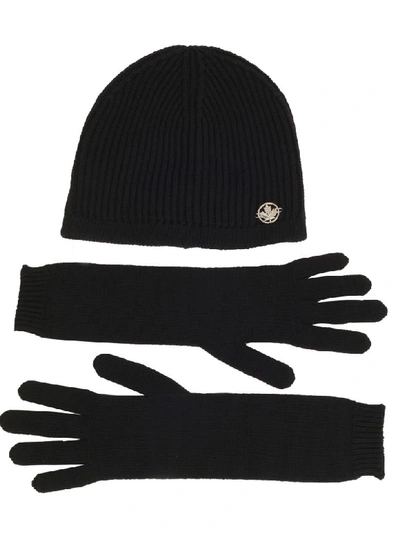 Shop Dsquared2 Beanie And Gloves  In Black