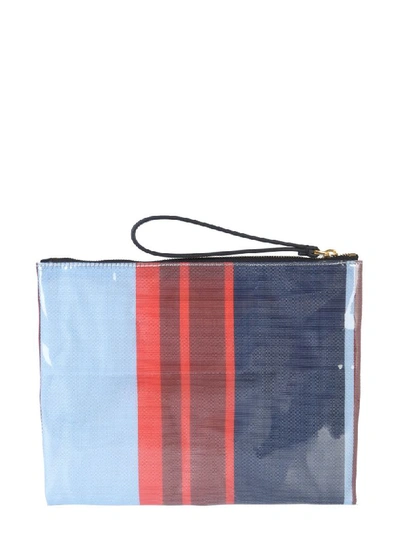 Shop Marni Glossy Grip Pouch In Multicolor