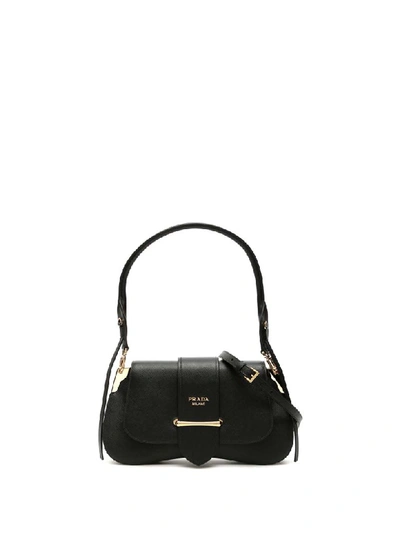 Shop Prada Sidonie Shoulder Bag In Nero