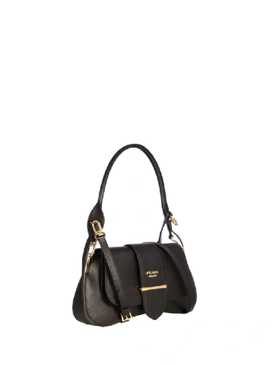 Shop Prada Sidonie Shoulder Bag In Nero