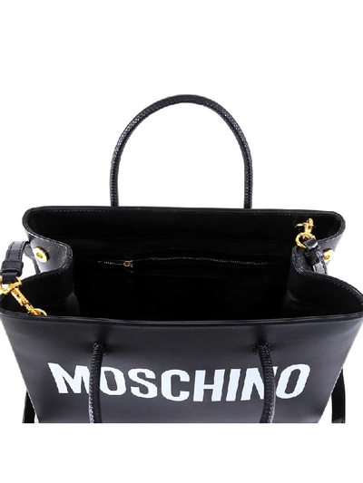 Shop Moschino Handbag In Black