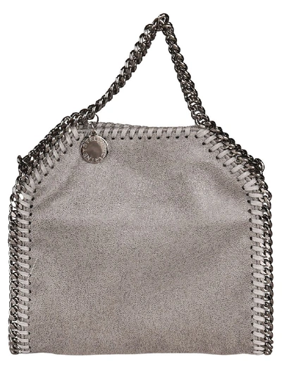 Shop Stella Mccartney Falabella Tiny Tote In Light Grey