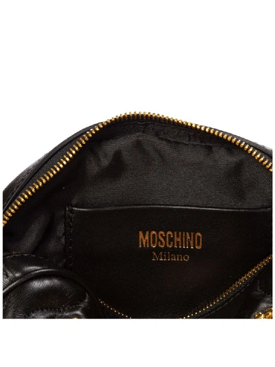 Shop Moschino Dollar Studs Clutch Bag In Nero