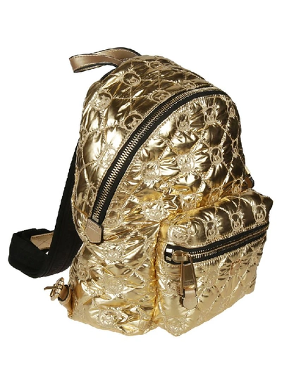 Shop Moschino Teddy Bear Backpack In Gold