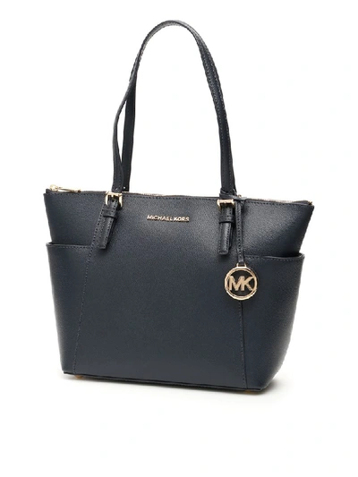 Shop Michael Michael Kors Jet Set Item Bag In Admiral (blue)