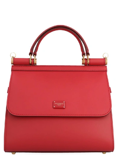 Shop Dolce & Gabbana Sicily 58 Bag In Red