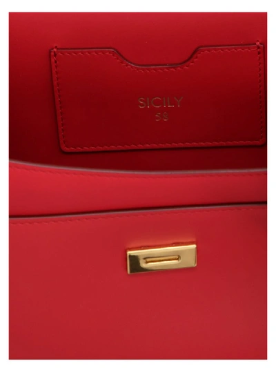 Shop Dolce & Gabbana Sicily 58 Bag In Red