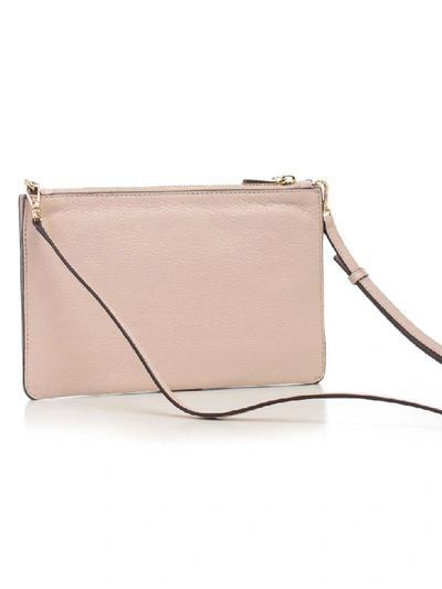 Shop Michael Michael Kors Jet Set Lg Dbl Pouch Xbody In Soft Pink