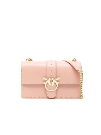 Shop Pinko Simply 12 Light Pink Love Bag In Light/pink (pink)