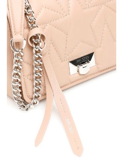 Shop Jimmy Choo Matelasse Helia Bag In Ballet Pink (pink)