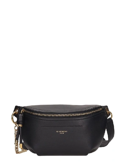 Shop Givenchy Black Leather Whip Bum Bag