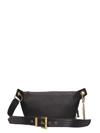 Shop Givenchy Black Leather Whip Bum Bag