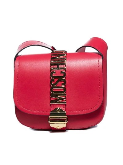 Shop Moschino Shoulder Bag In Rosso