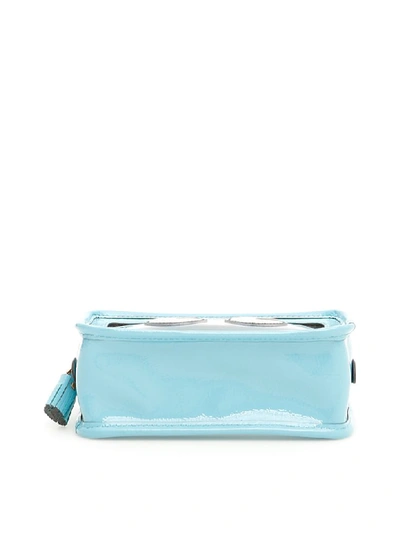 Shop Anya Hindmarch Rainy Day Eyes Make Up Pouch In Aquamarine (light Blue)