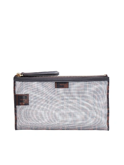 Shop Fendi Clutch In Mar+nr+eban+os