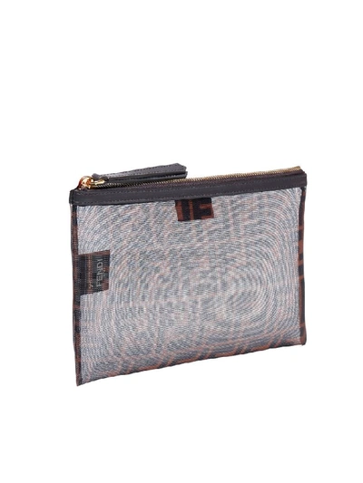 Shop Fendi Clutch In Mar+nr+eban+os