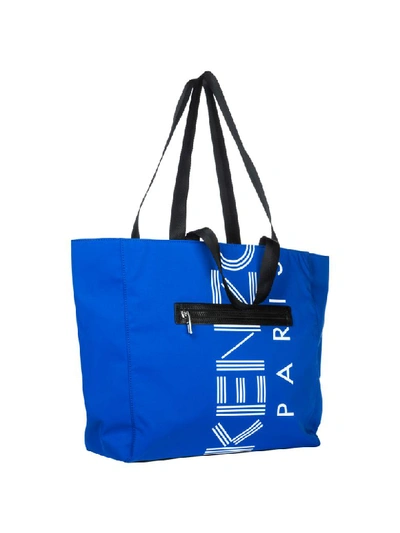Shop Kenzo Eskimo 18 Shoulder Bag In Blu