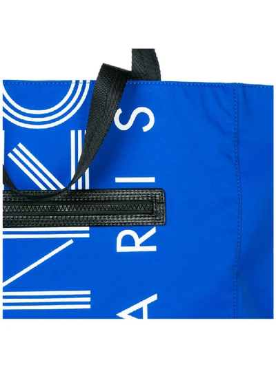 Shop Kenzo Eskimo 18 Shoulder Bag In Blu
