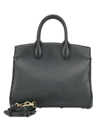 Shop Ferragamo The Studio Medium Handbag In Nero