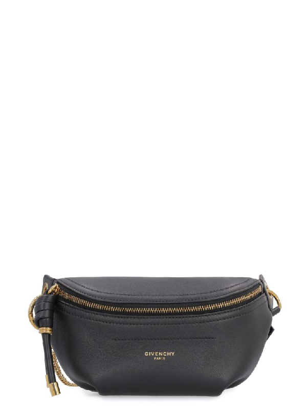 Givenchy Black Leather Mini Whip Bum 