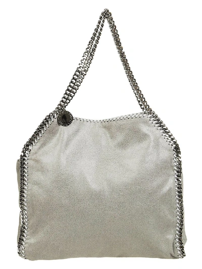 Shop Stella Mccartney Chain Strap Tote In Light Grey